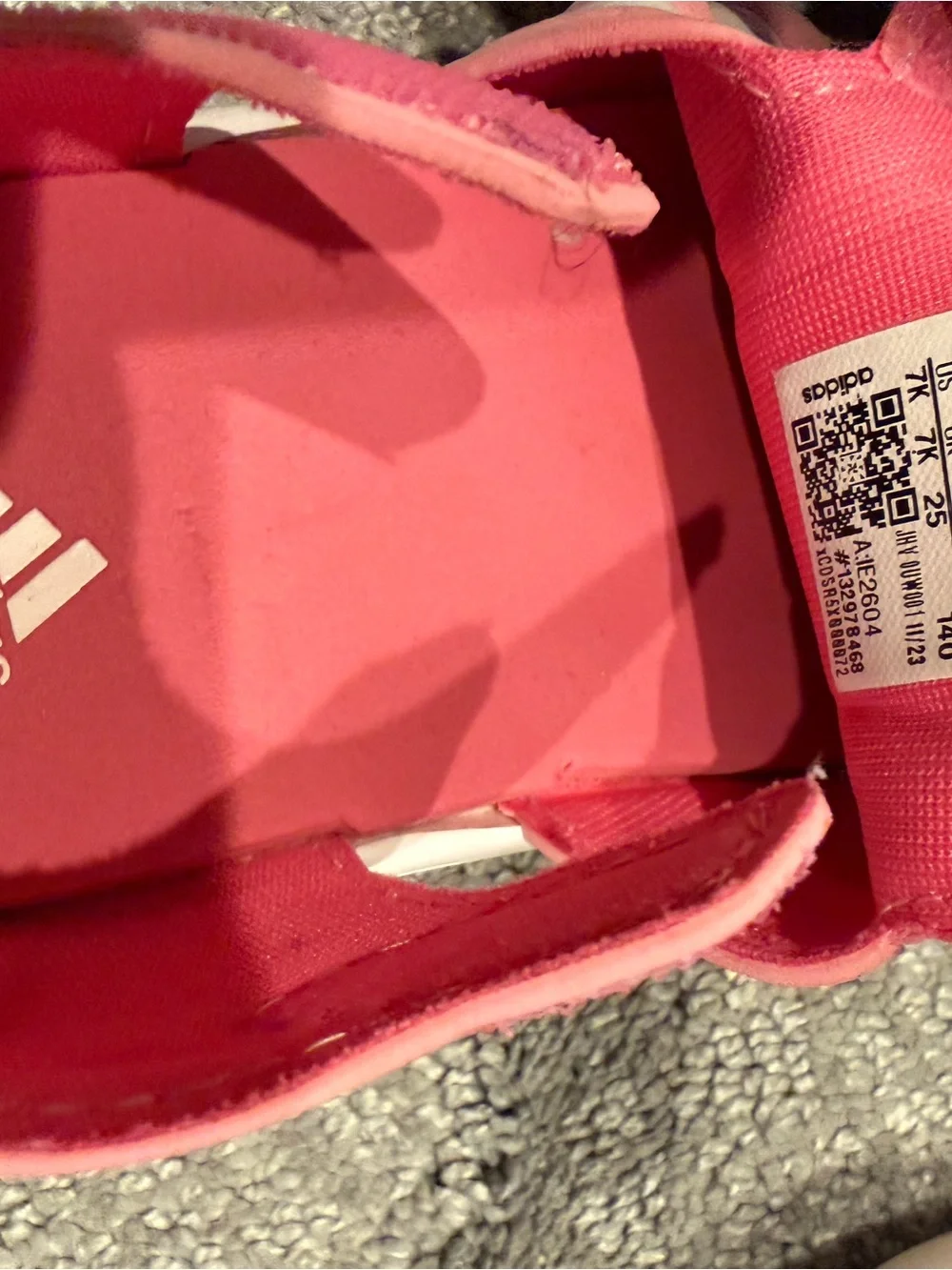 adidas Kids Coral Pink Slip-On Water Clogs